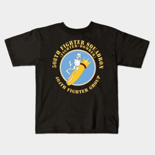 508th Fighter Squadron (Fighter Bomber), 404th Fighter Group X 300 Kids T-Shirt